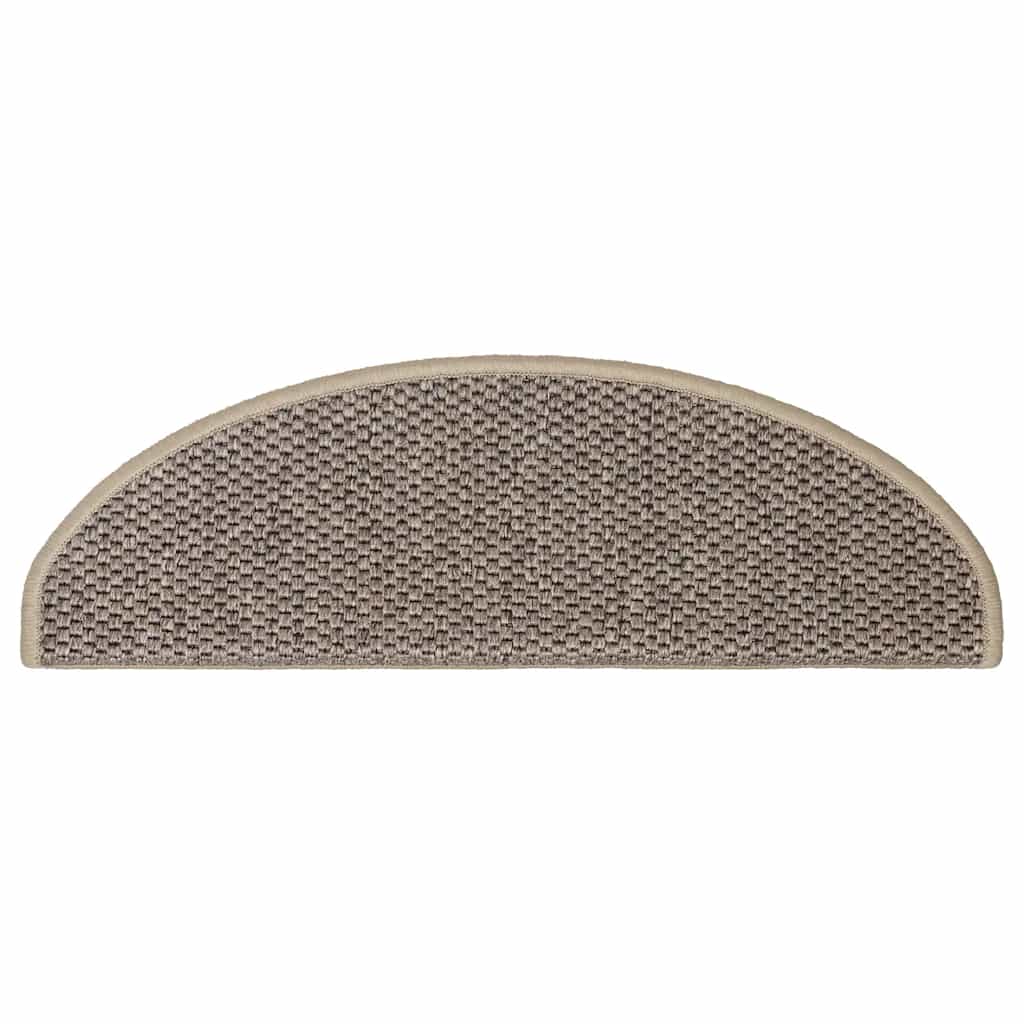 Tappeti Adesivi Scale Aspetto Sisal 30 Pz 65x21x4cm Beige Scuro - Image 5