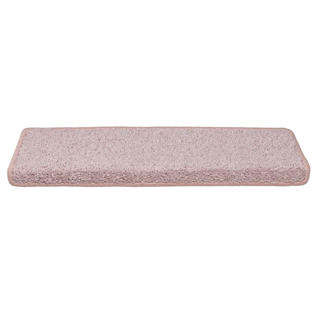 Tappetini Per Scale 30 Pz 65x21x4 Cm Bianco E Rosa Bordo Rettangolare - Image 3
