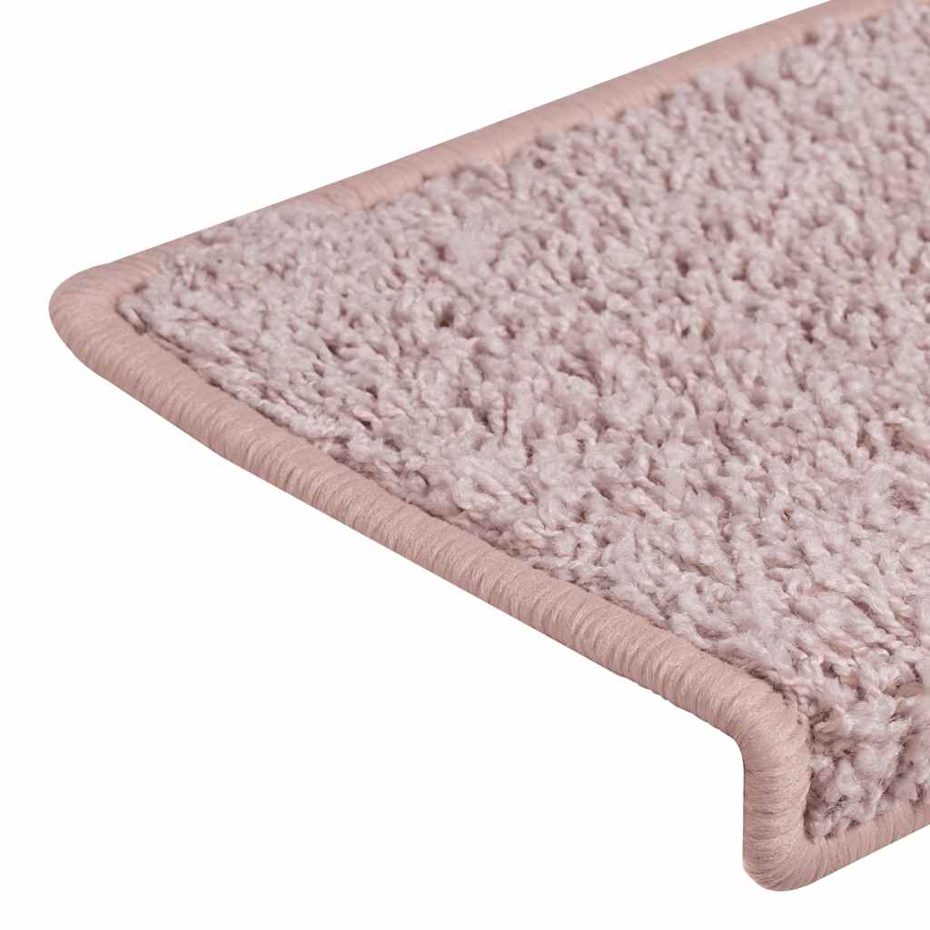 Tappetini Per Scale 30 Pz 65x21x4 Cm Bianco E Rosa Bordo Rettangolare - Image 6