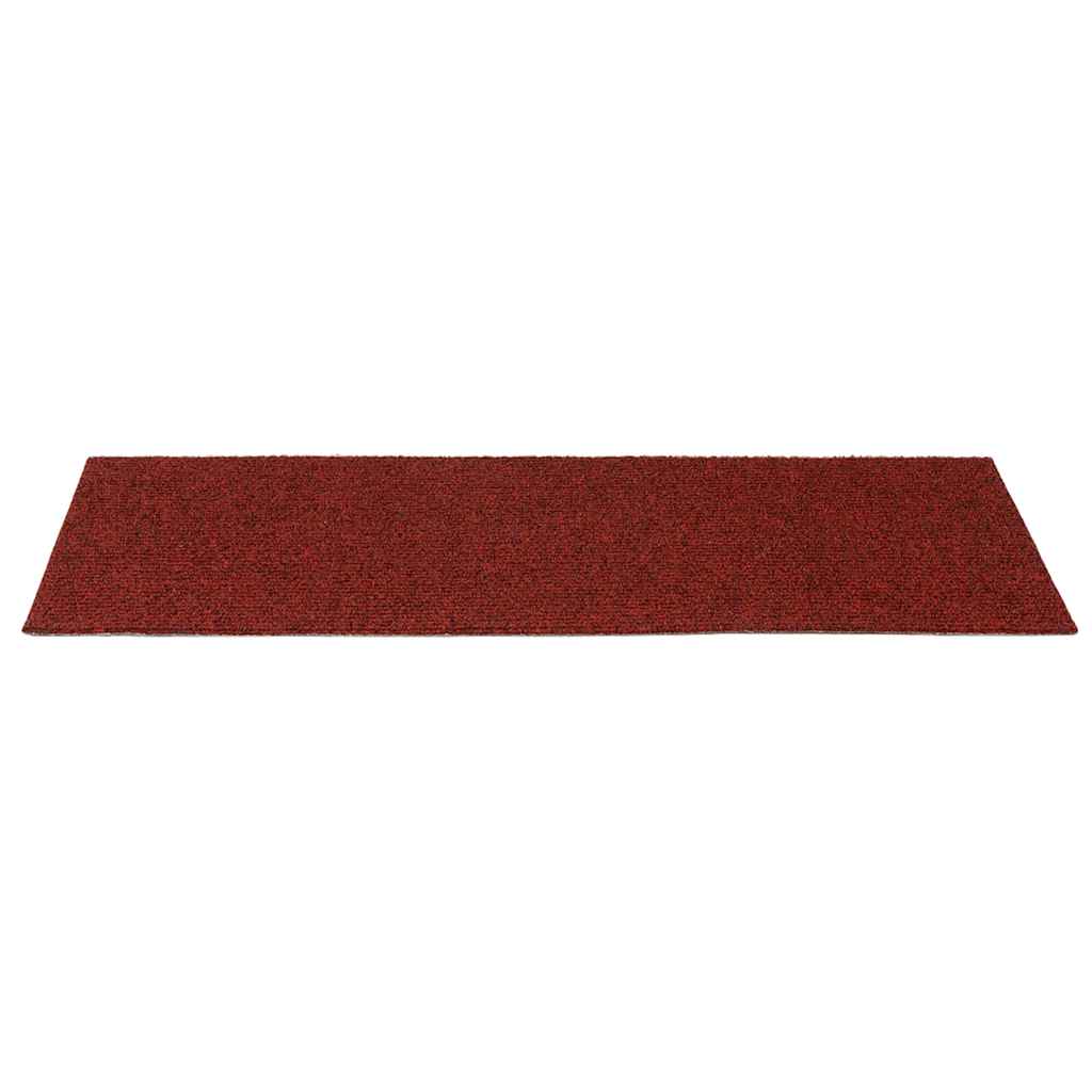 Tappetini Per Scale Autoadesivi 30 Pz 60x25 Cm Bordeaux Rosso Rettangolari - Image 4