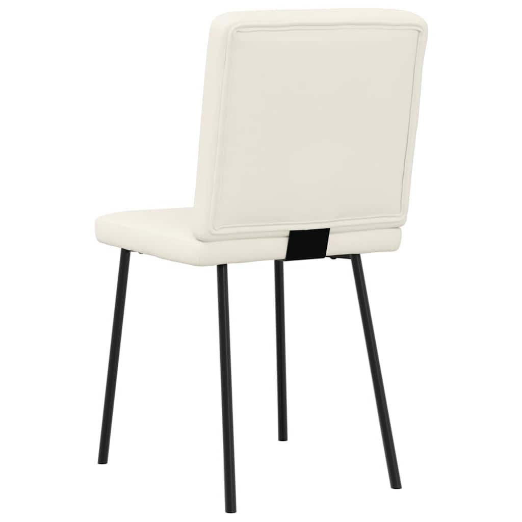 Sedie Da Pranzo 4 Pz Crema In Velluto - Image 6