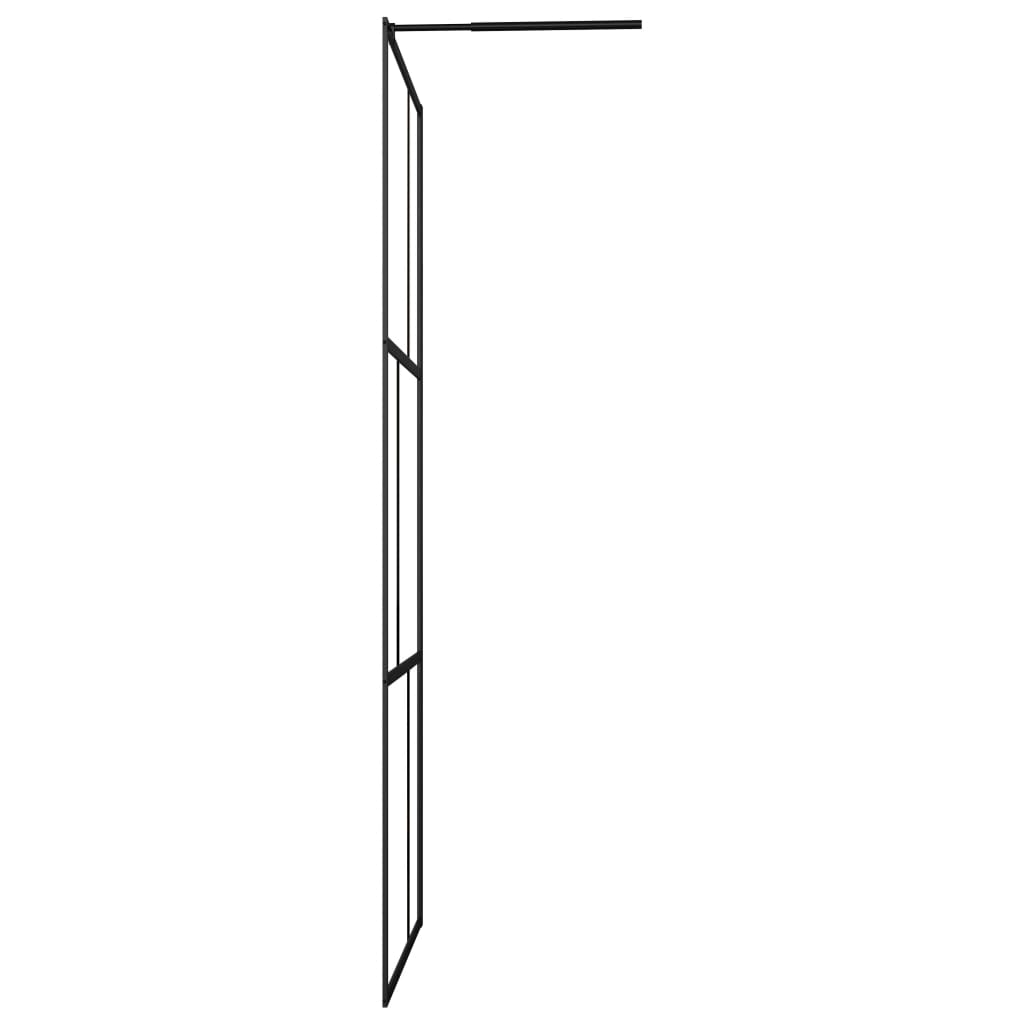 Parete Per Doccia WalK-In In Vetro Temperato Nera 100x195 cm - Image 4