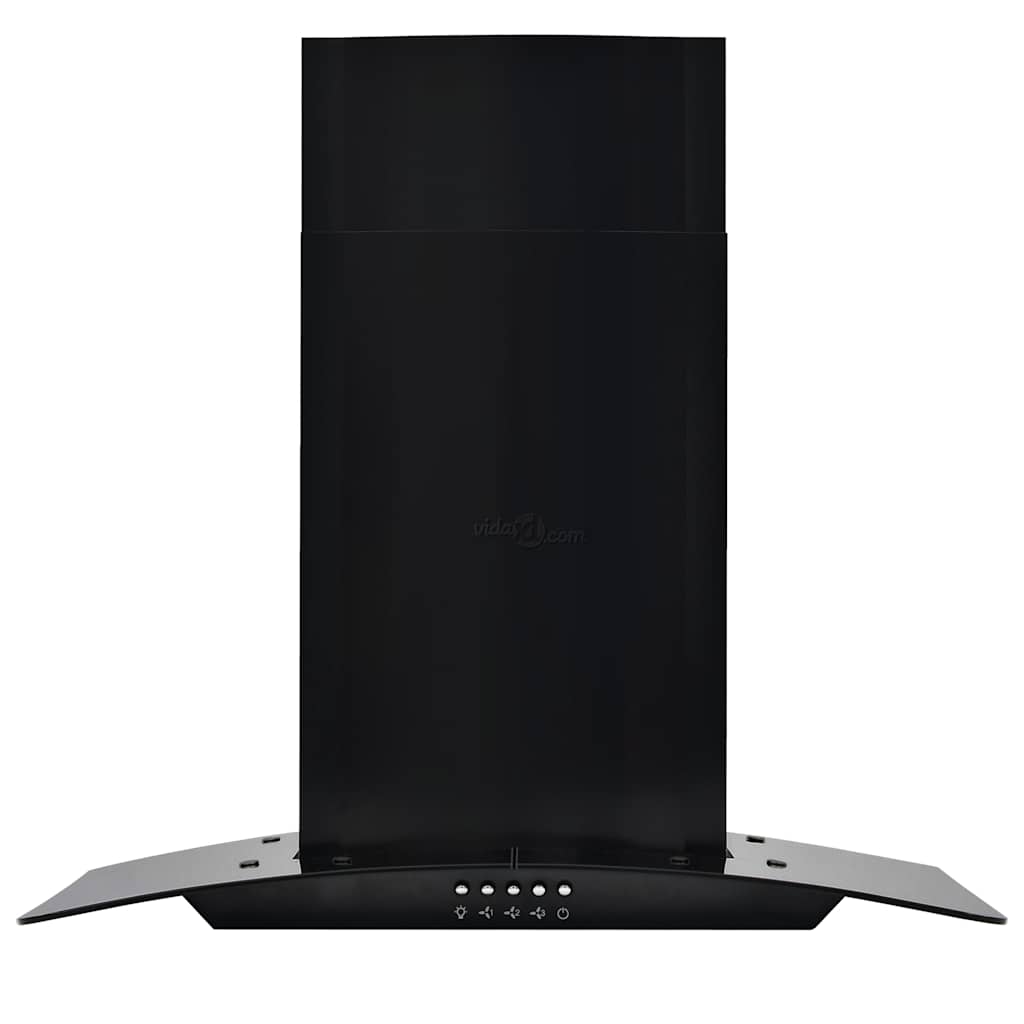 Cappa Aspirante A Muro Acciaio Inox 756 M³/h 60 Cm Nera