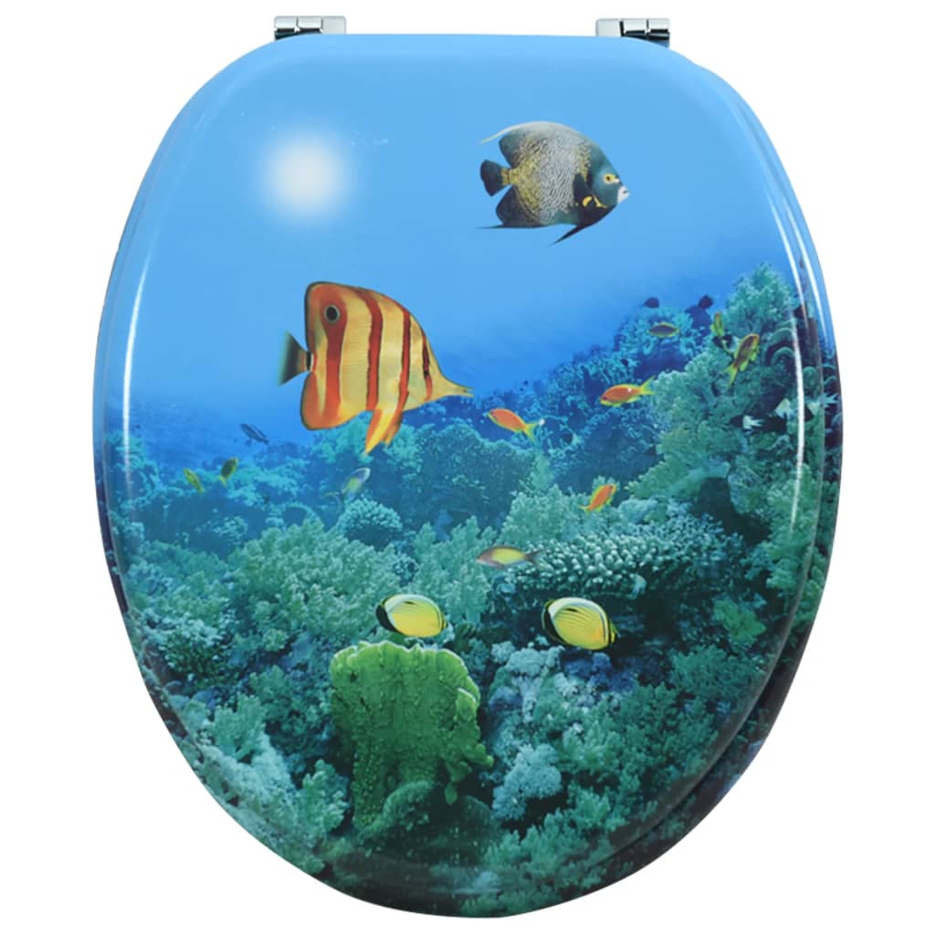 Tavoletta Wc Con Coperchio Mdf Design Fondo Mare - Image 6