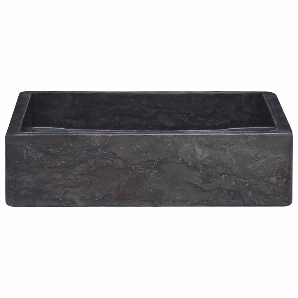 Lavandino Nero 40x40x10 Cm In Marmo - Image 3