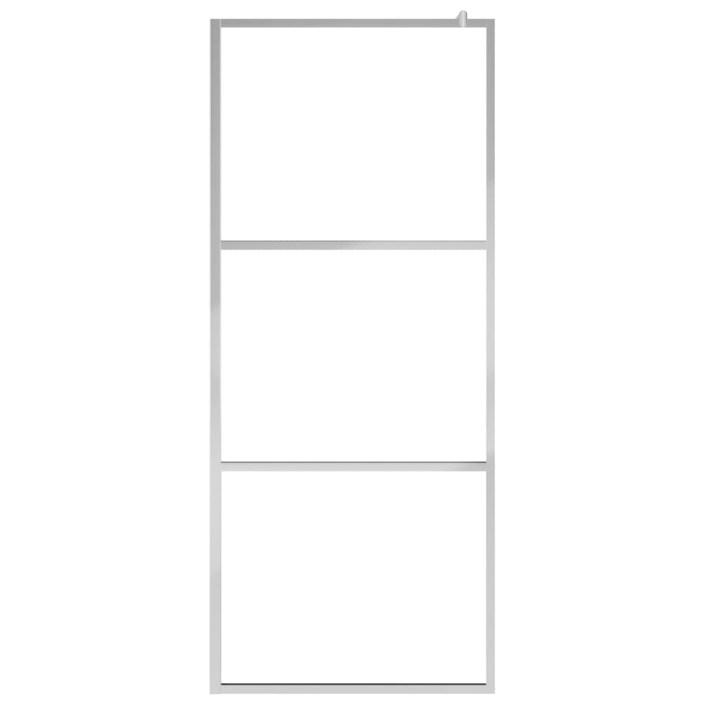 Parete Per Doccia WalK-In In Vetro Trasparente Esg 80x195 cm - Image 3