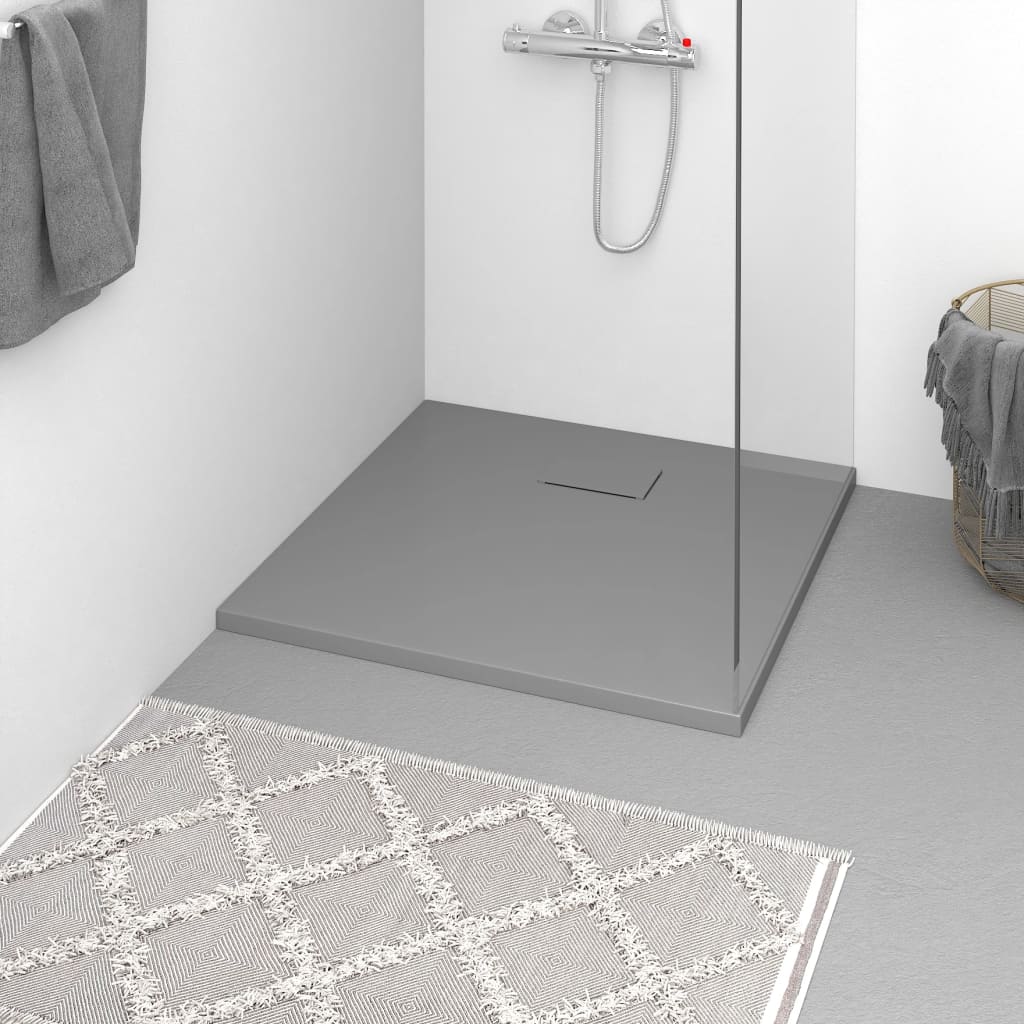 Piatto Doccia In Smc Grigio 90x90 cm