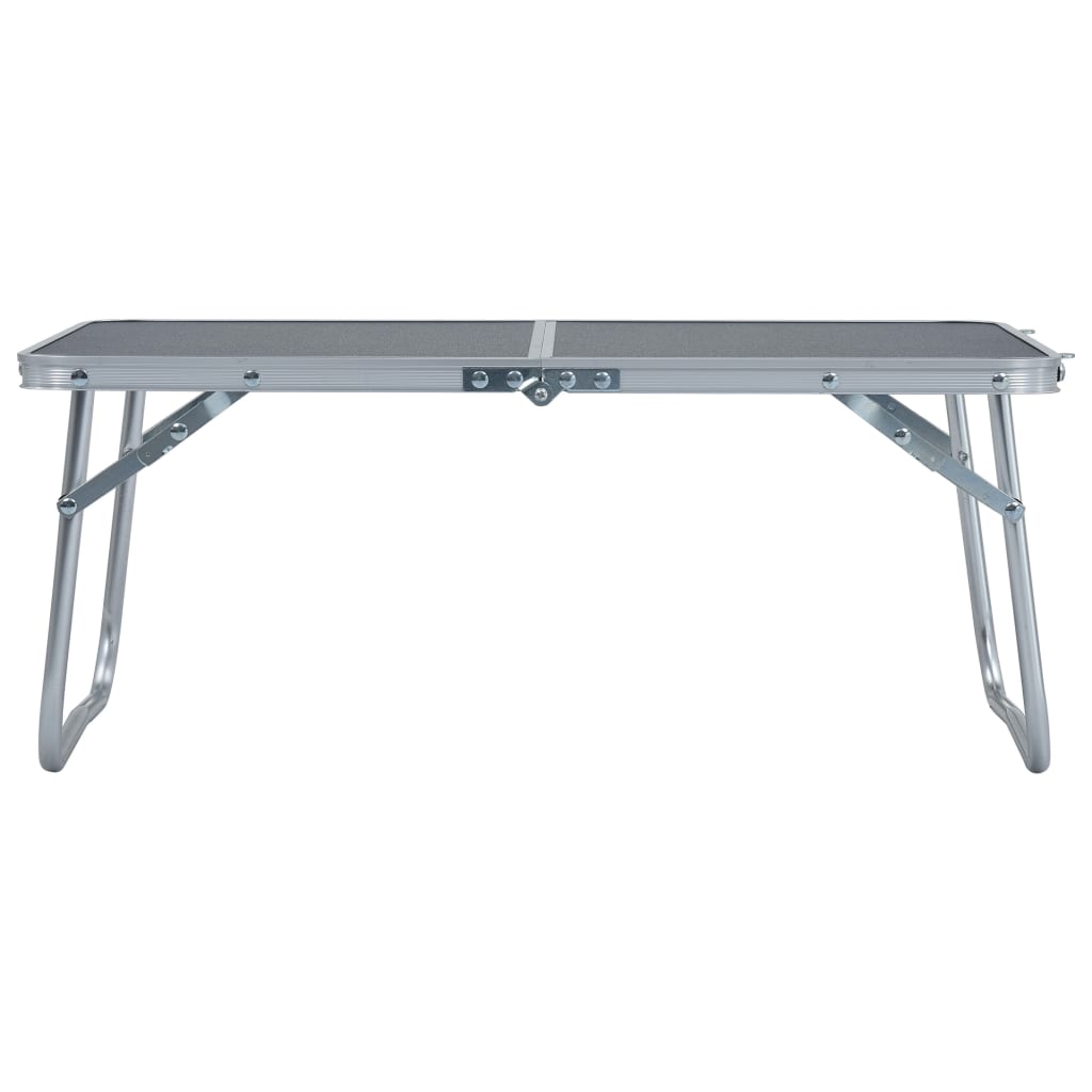 Tavolo Pieghevole Da Campeggio Grigio In Alluminio 60x40cm