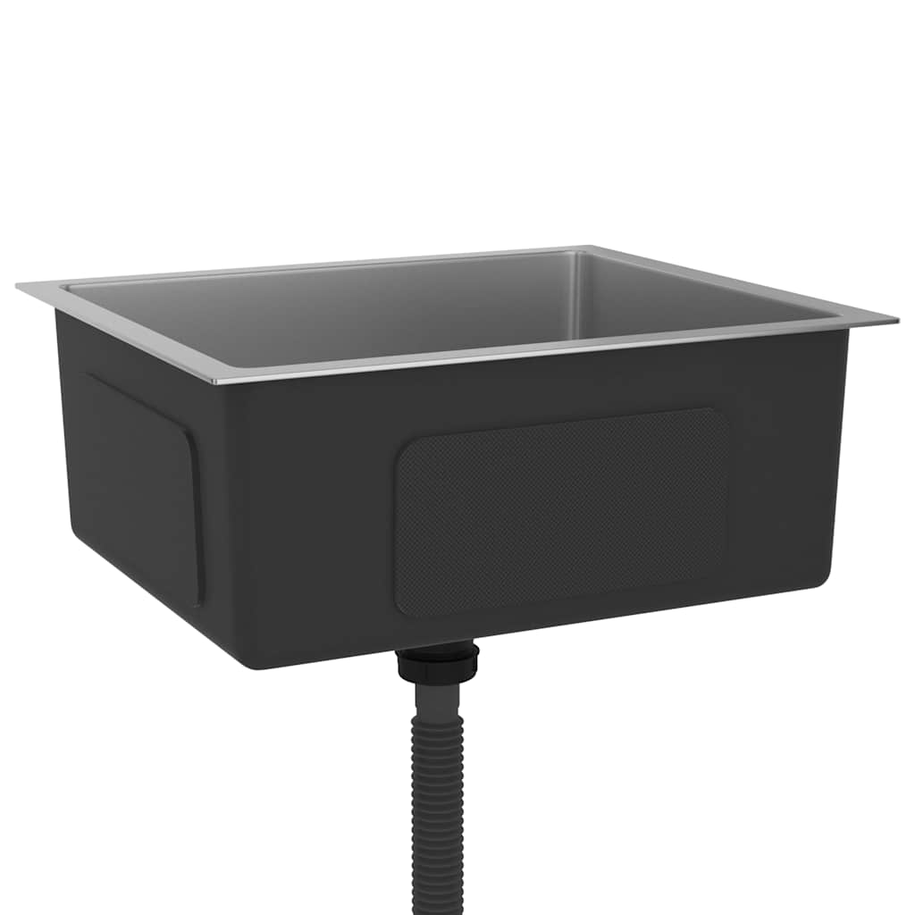 Lavello Da Cucina Lavorato A Mano In Acciaio Inox - Image 4