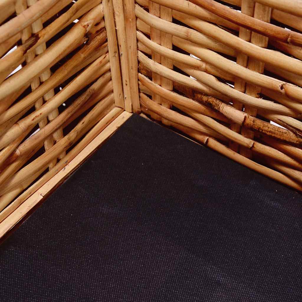 Divano A 3 Posti In Rattan Naturale