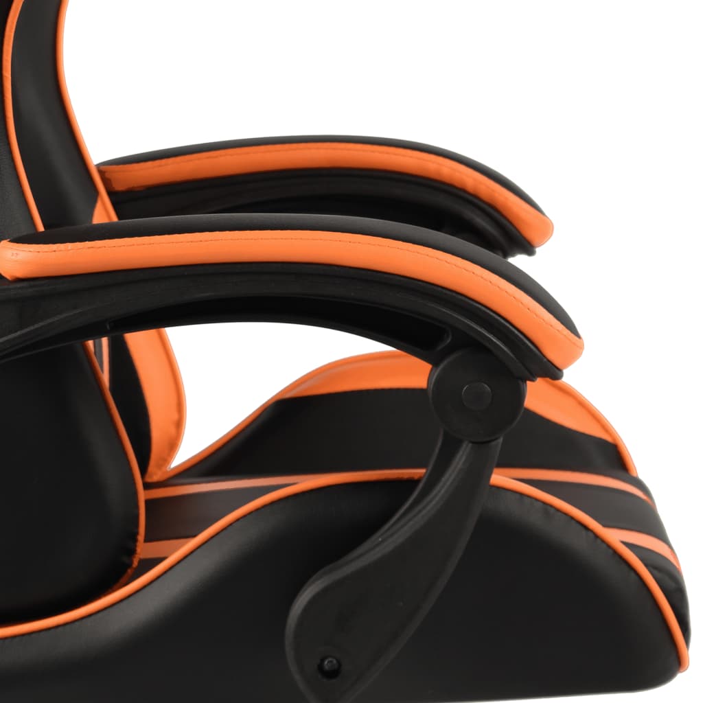 Sedia Da Gaming Nero E Arancione In Similpelle - Image 5