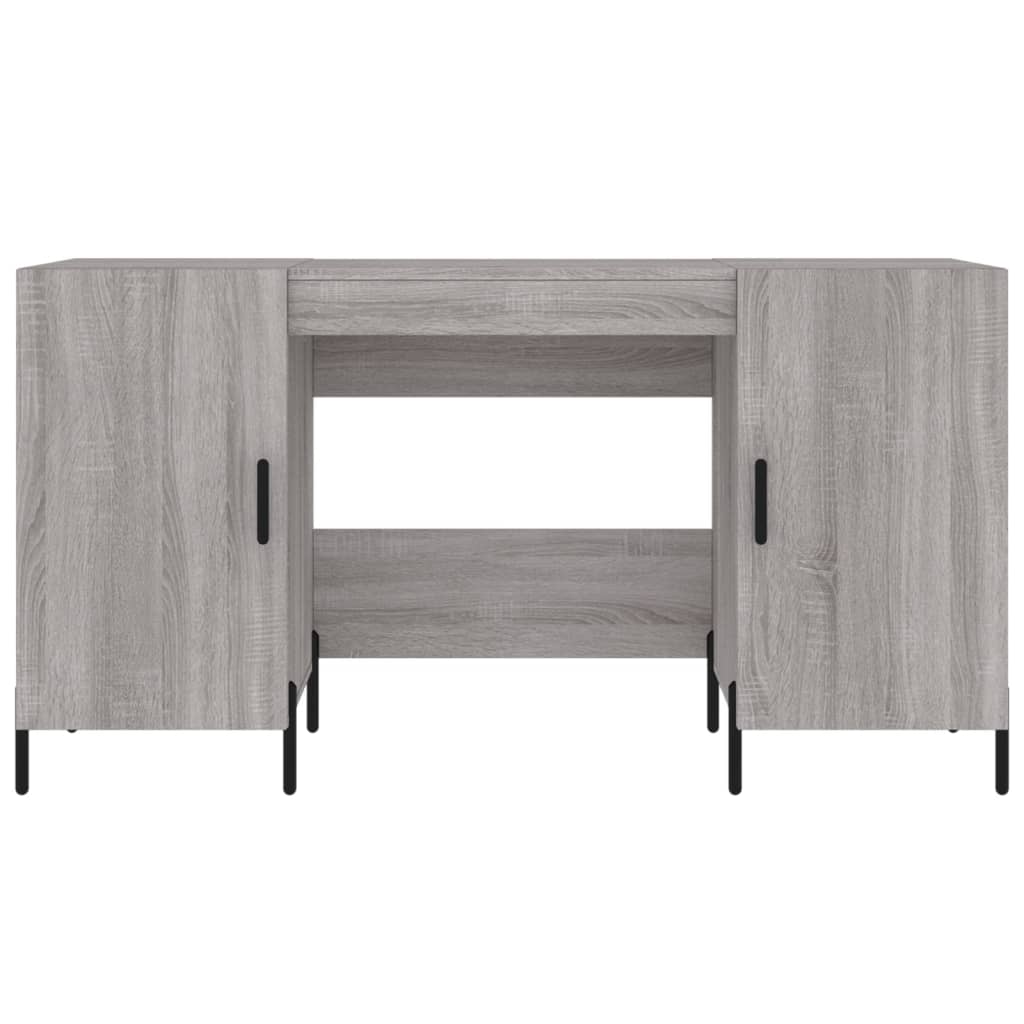 Scrivania Grigio Sonoma 140x50x75 Cm In Legno Multistrato - Image 6