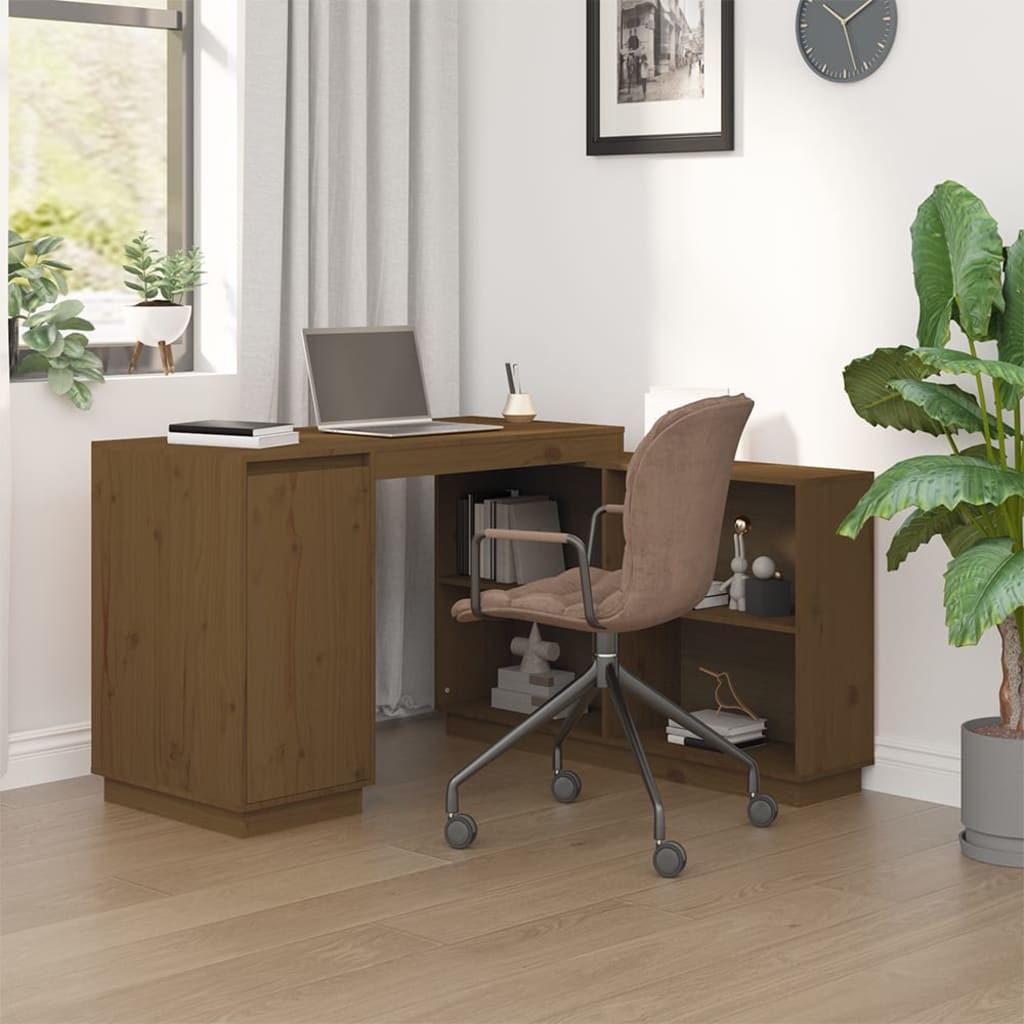 Scrivania Ambra 110x50x75 Cm In Legno Massello Di Pino