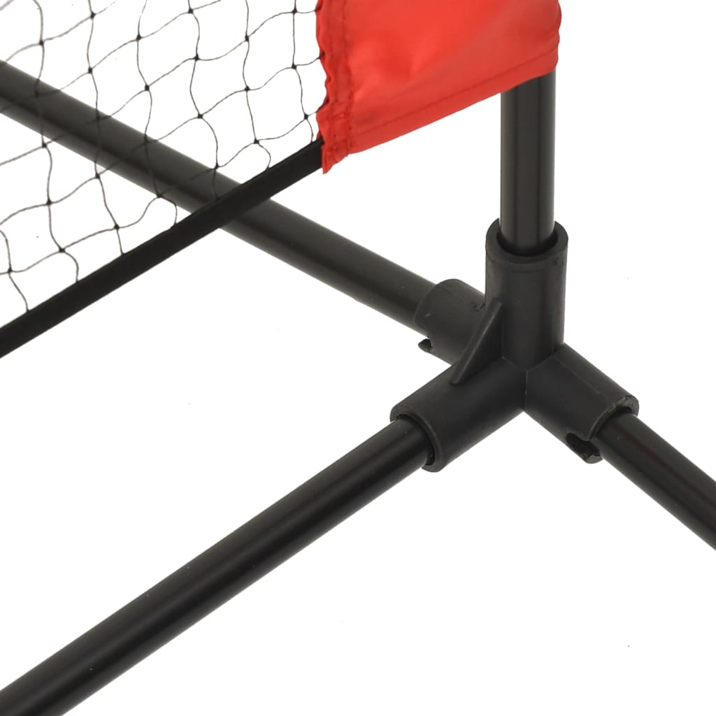 Rete Da Tennis Nera E Rossa 500x100x87 Cm In Poliestere - Image 5