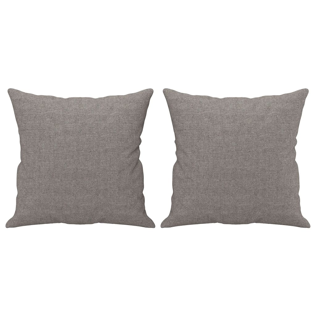 Divano A 2 Posti Con Cuscini Tortora 140 Cm In Tessuto - Image 5