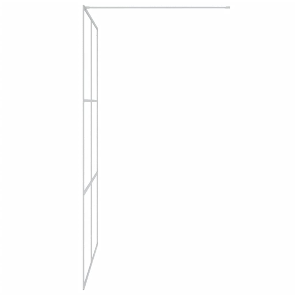 Parete Doccia Walk In Argento 140x195 Cm Vetro Trasparente Esg - Image 4