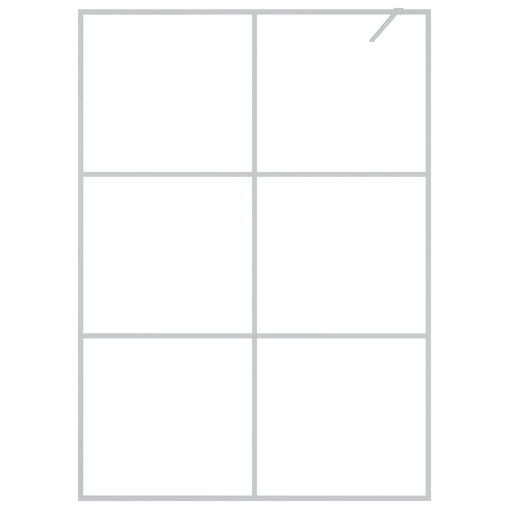 Parete Doccia Walk In Argento 140x195 Cm Vetro Trasparente Esg - Image 3