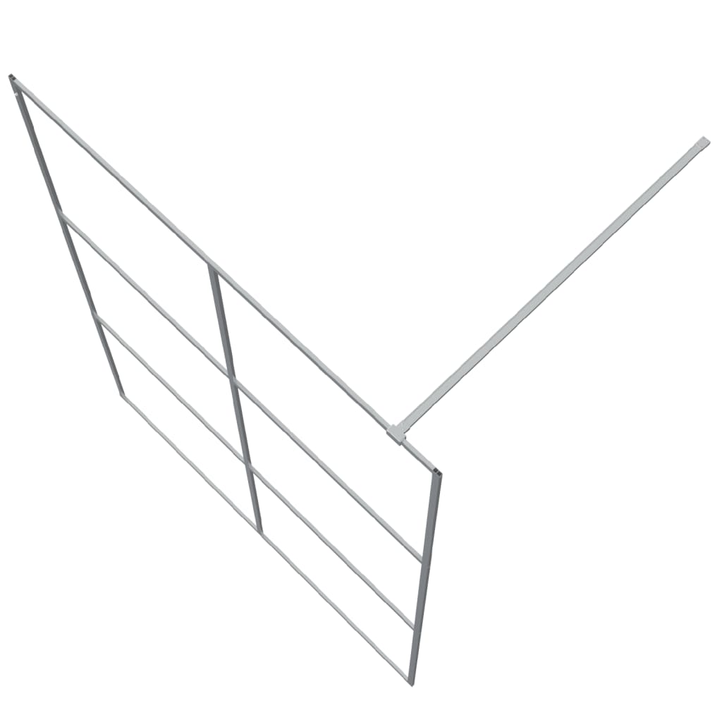 Parete Doccia Walk In Argento 140x195 Cm Vetro Trasparente Esg - Image 5