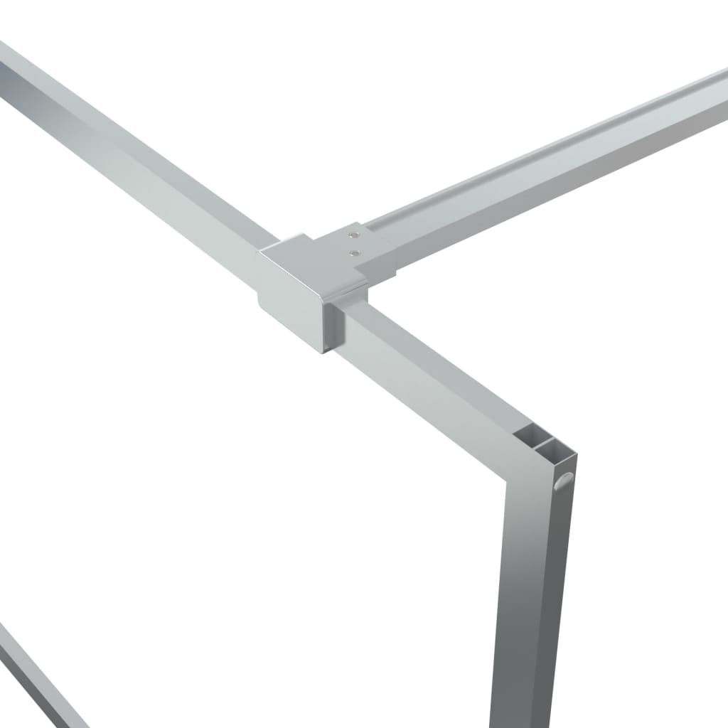 Parete Doccia Walk In Argento 80x195 Cm Vetro Trasparente Esg - Image 6