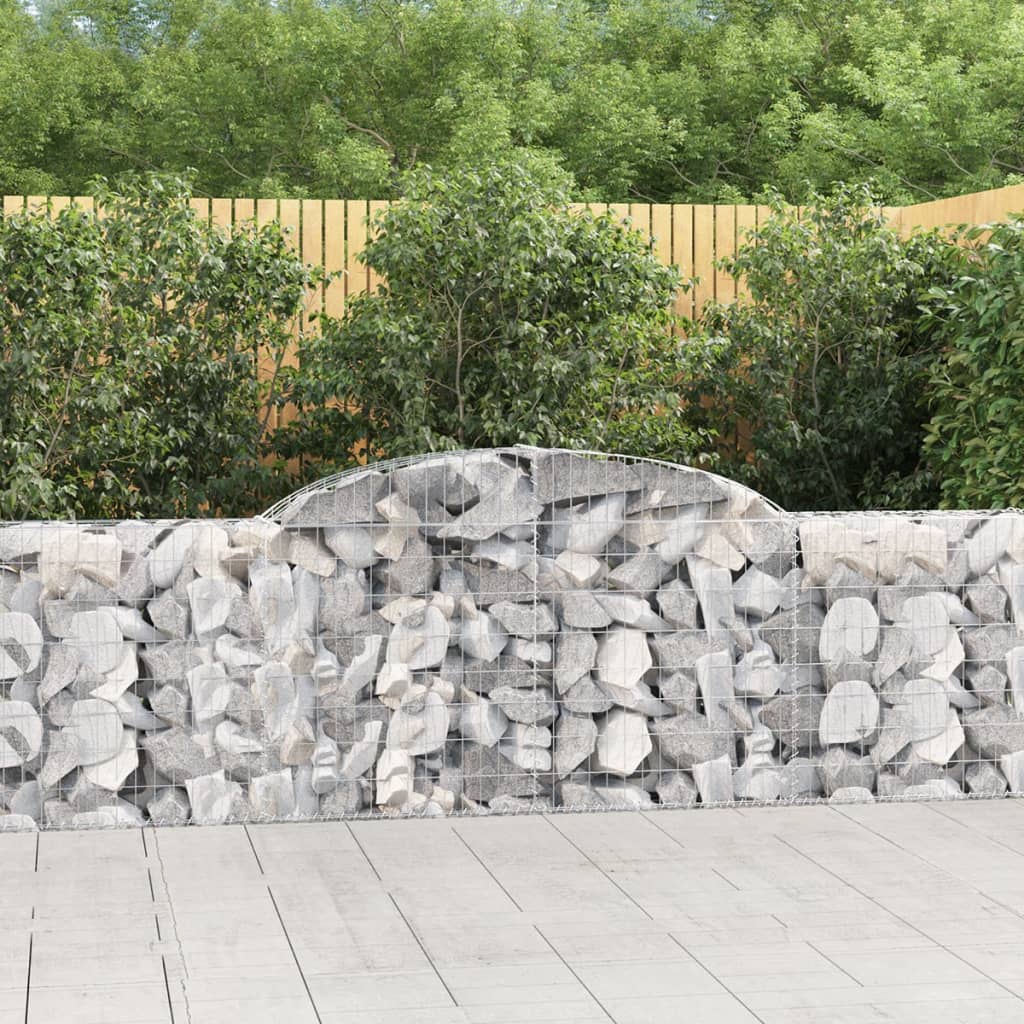 Cesti Gabbioni Ad Arco 20 Pz 300x30x80/100 Cm Ferro Zincato