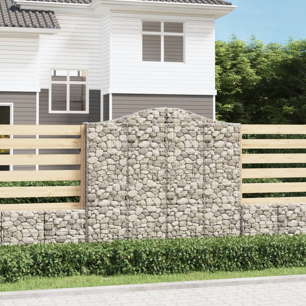 Cesti Gabbioni Ad Arco 3 Pz 200x30x180/200 Cm Ferro Zincato