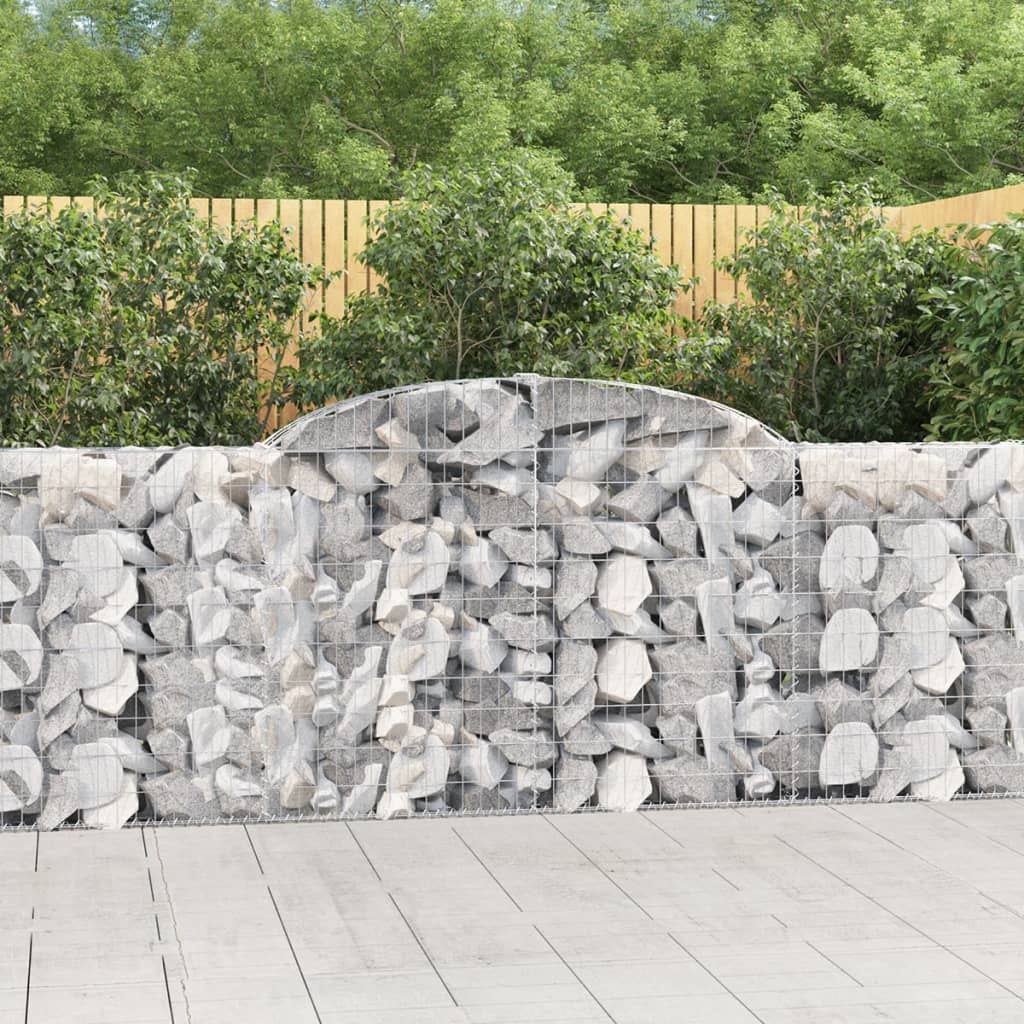Cesti Gabbioni Ad Arco 25 Pz 300x30x100/120 Cm Ferro Zincato