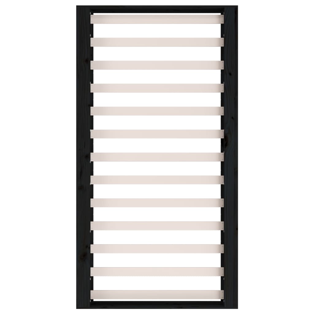 Giroletto Nero 75x190 Cm Small Single In Legno Massello - Image 6