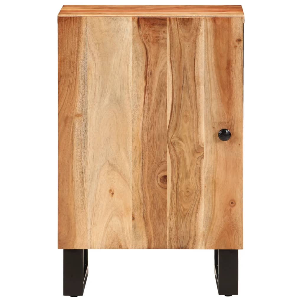 Mobile Da Bagno 38x33x58cm In Legno Massello Di Acacia - Image 4