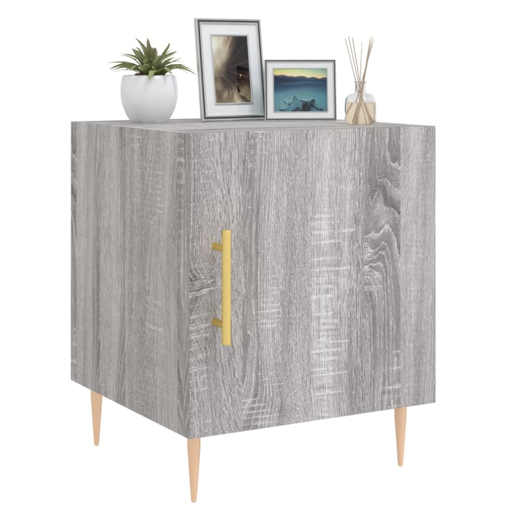 Comodini 2 Pz Grigio Sonoma 40x40x50 Cm In Legno Multistrato - Image 4