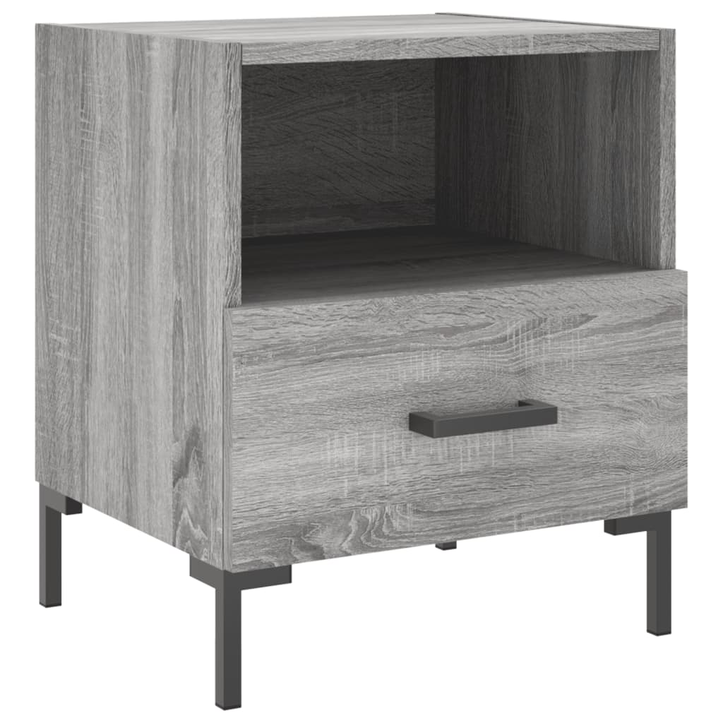 Comodini 2 Pz Grigio Sonoma 40x35x47,5 Cm In Legno Multistrato - Image 6
