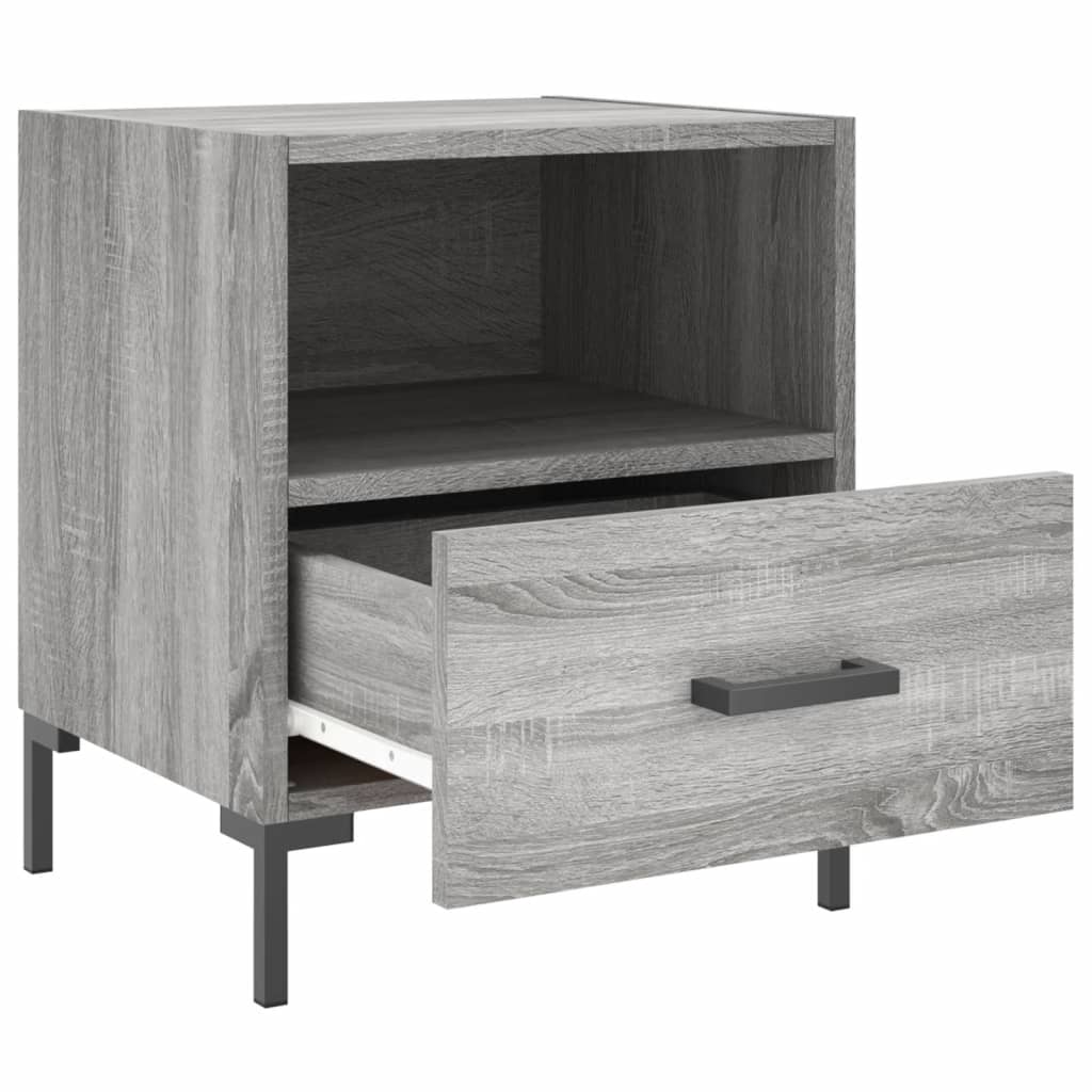 Comodini 2 Pz Grigio Sonoma 40x35x47,5 Cm In Legno Multistrato - Image 5