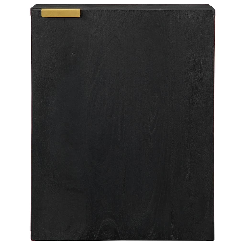 Mobile Pensile Da Bagno Nero 38x33x48 Cm In Legno Multistrato - Image 3