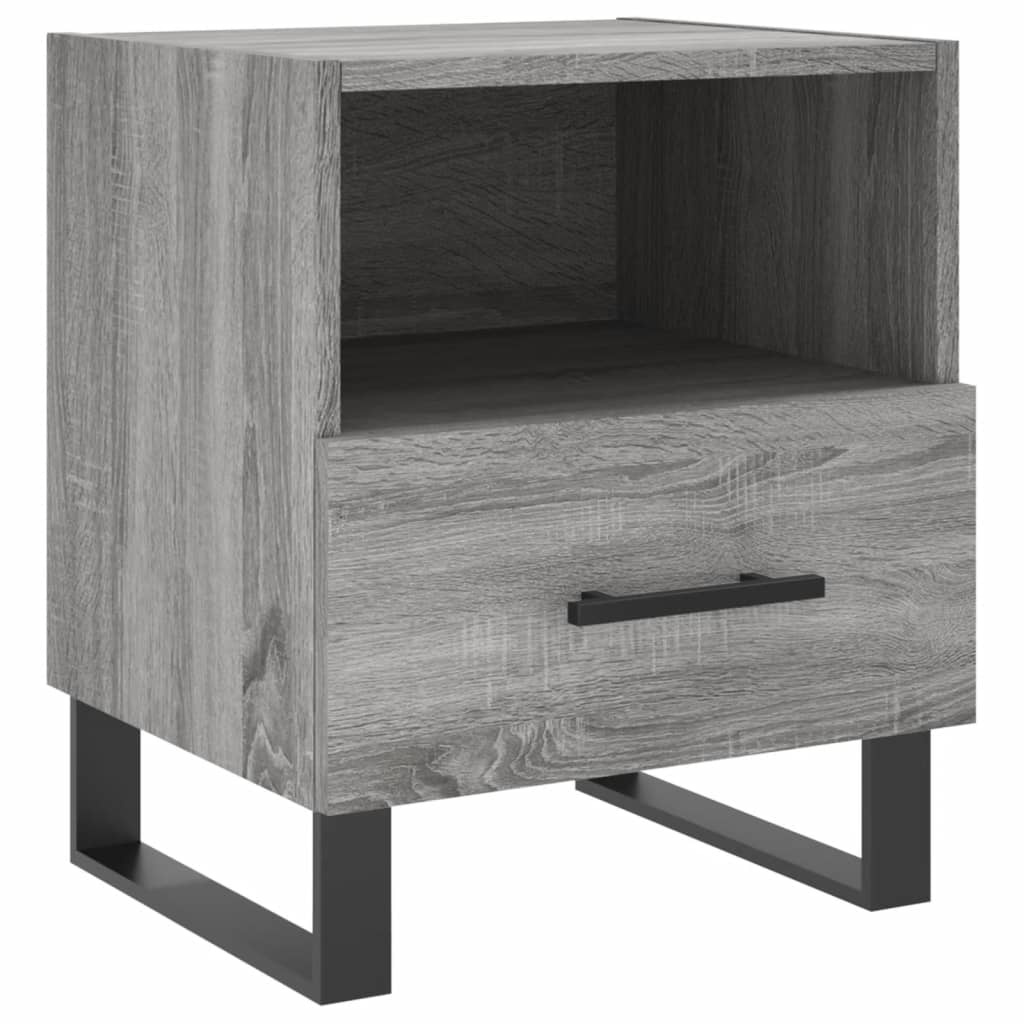 Comodini 2 Pz Grigio Sonoma 40x35x47,5 Cm In Legno Multistrato - Image 6