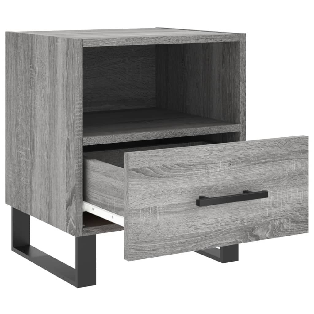 Comodini 2 Pz Grigio Sonoma 40x35x47,5 Cm In Legno Multistrato - Image 5