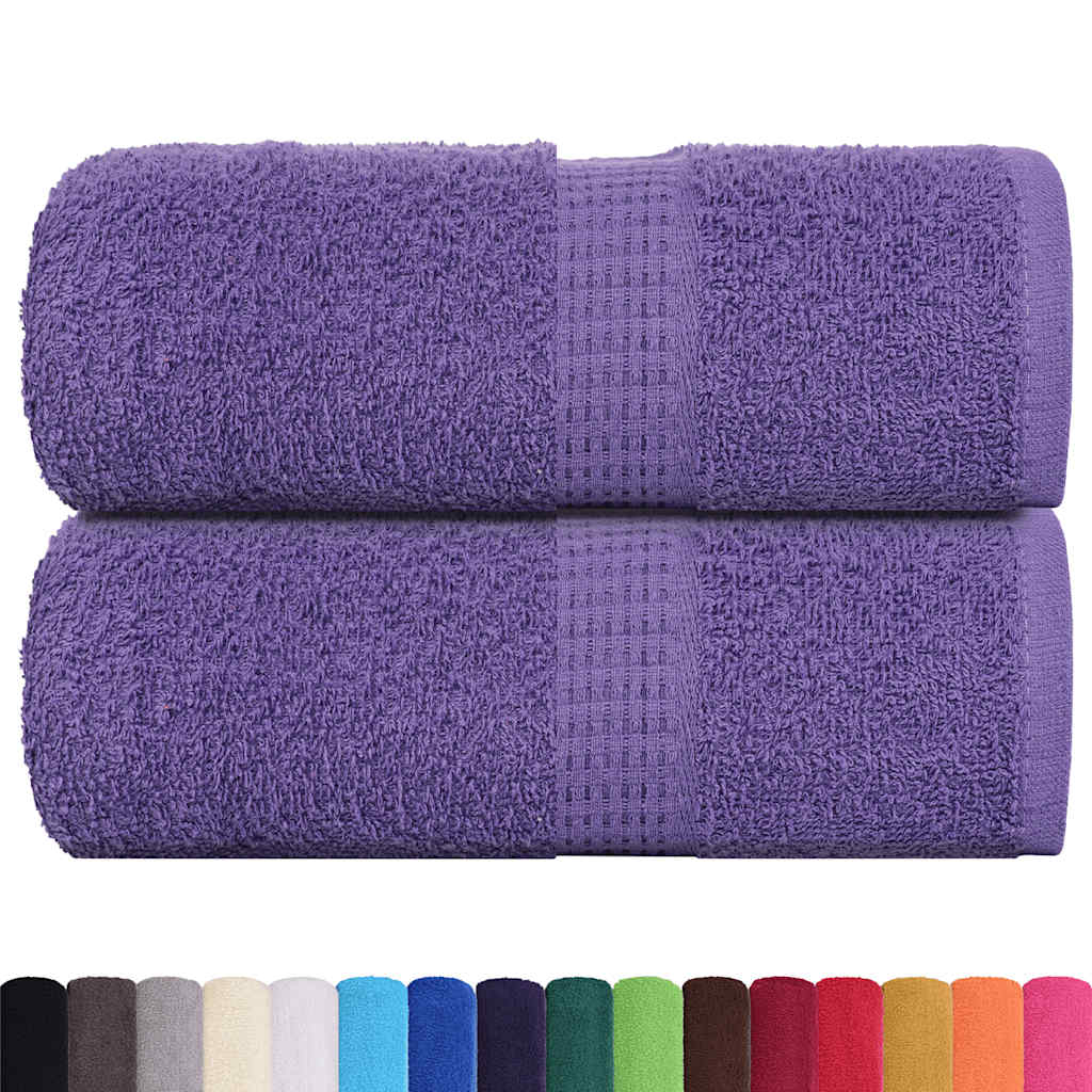 Asciugamani Per Sapone 2 Pz Viola 30x30cm 360g/m² 100% Cotone