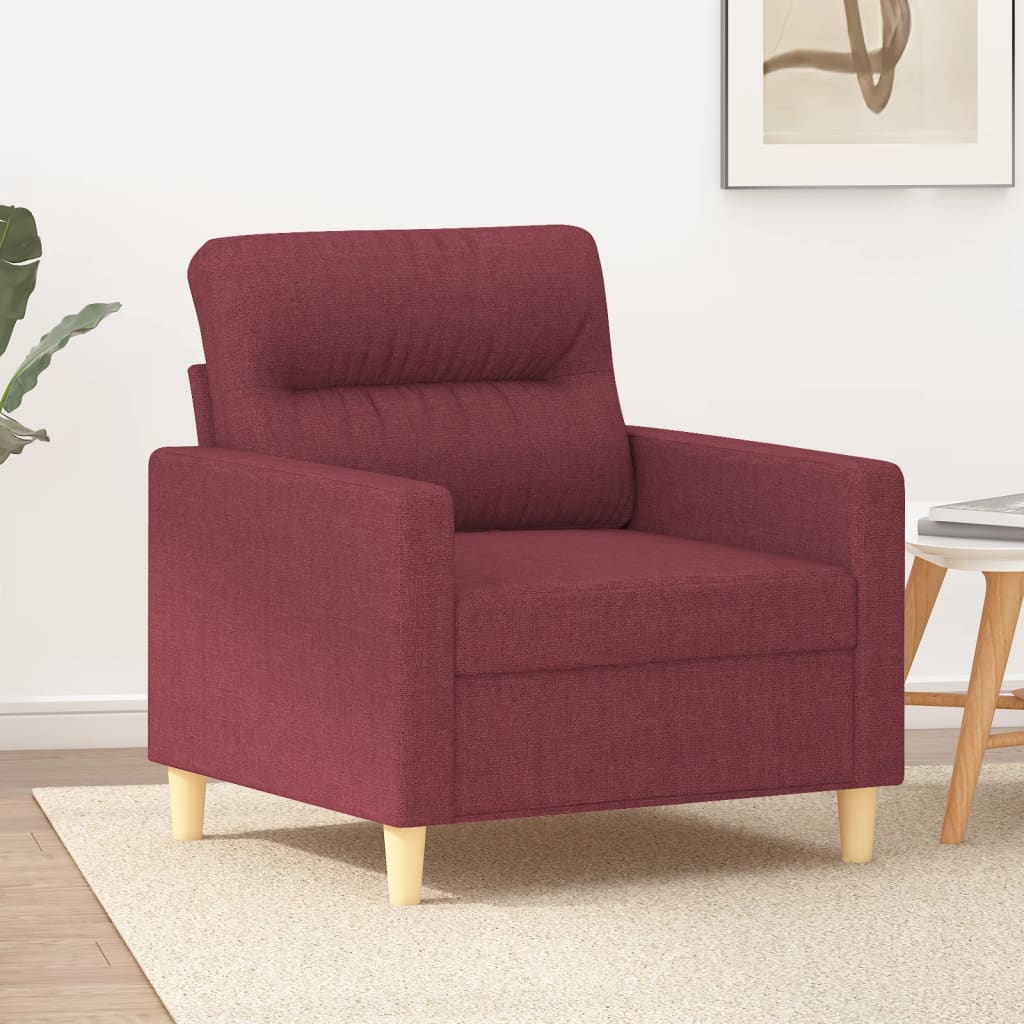 Poltrona Rosso Vino 60 Cm In Tessuto