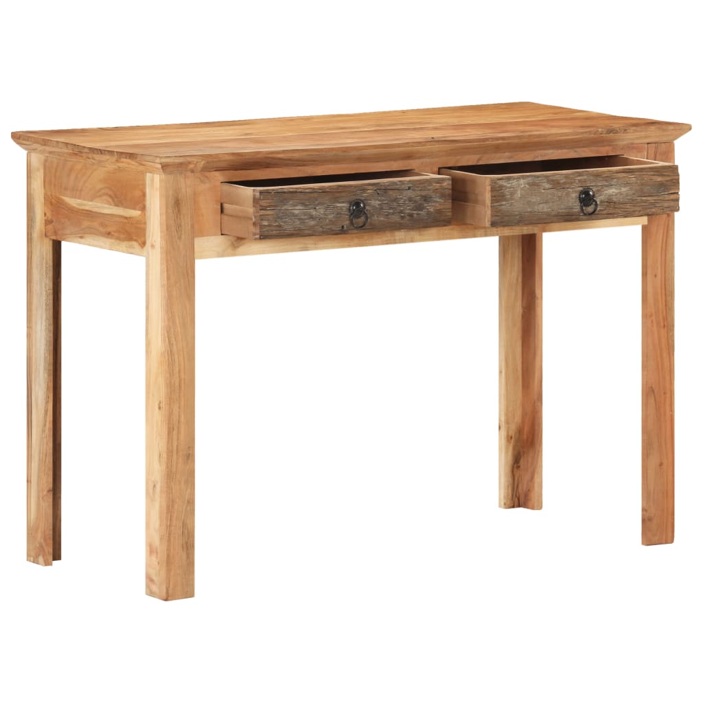 Scrivania 110x50x75 Cm In Legno Massello Di Recupero