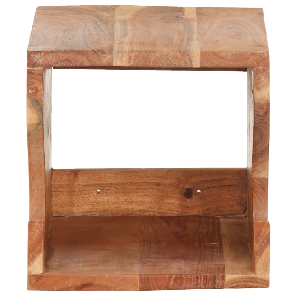 Supporto Bicicletta Da Parete 35x25x25 Cm In Legno Di Acacia