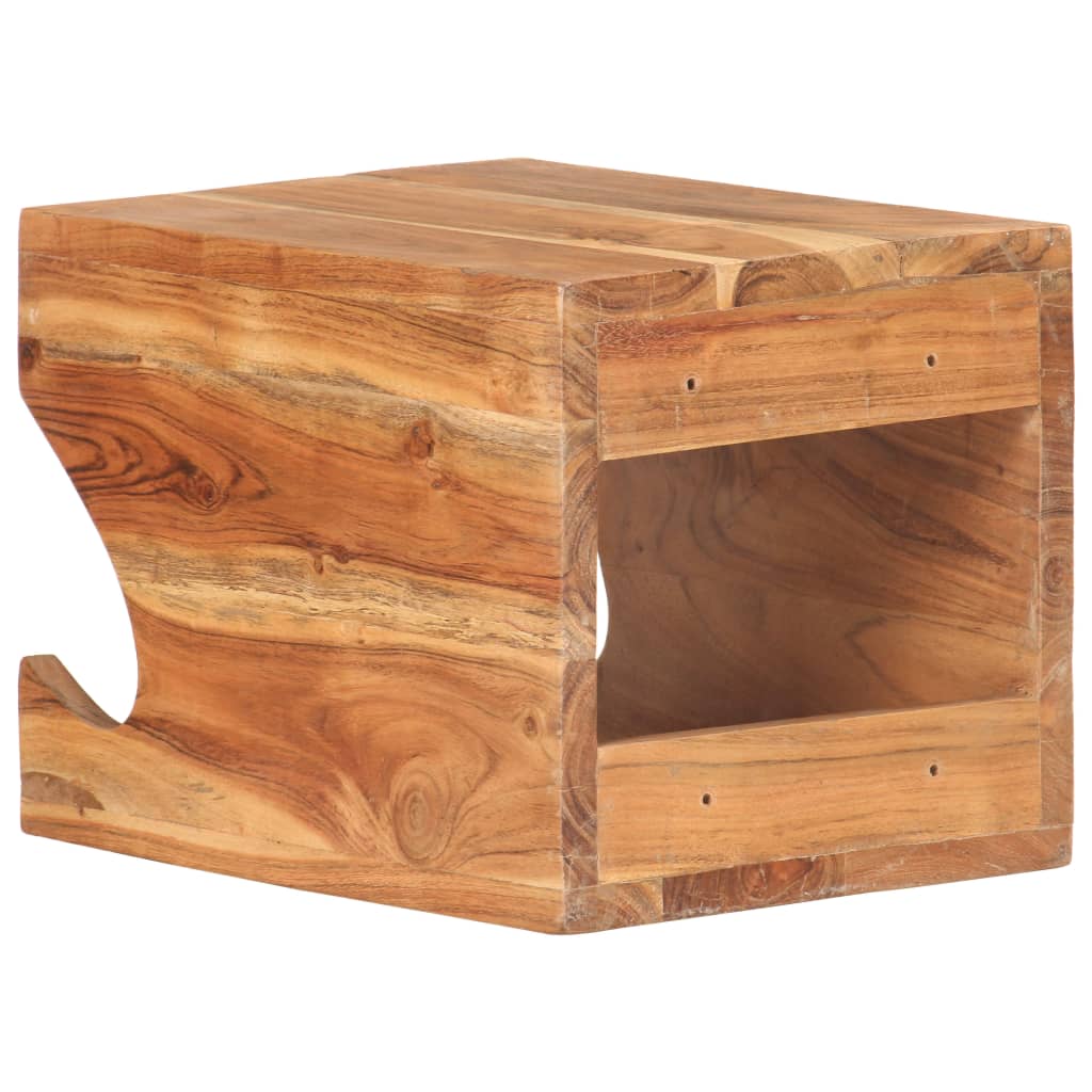 Supporto Bicicletta Da Parete 35x25x25 Cm In Legno Di Acacia - Image 4