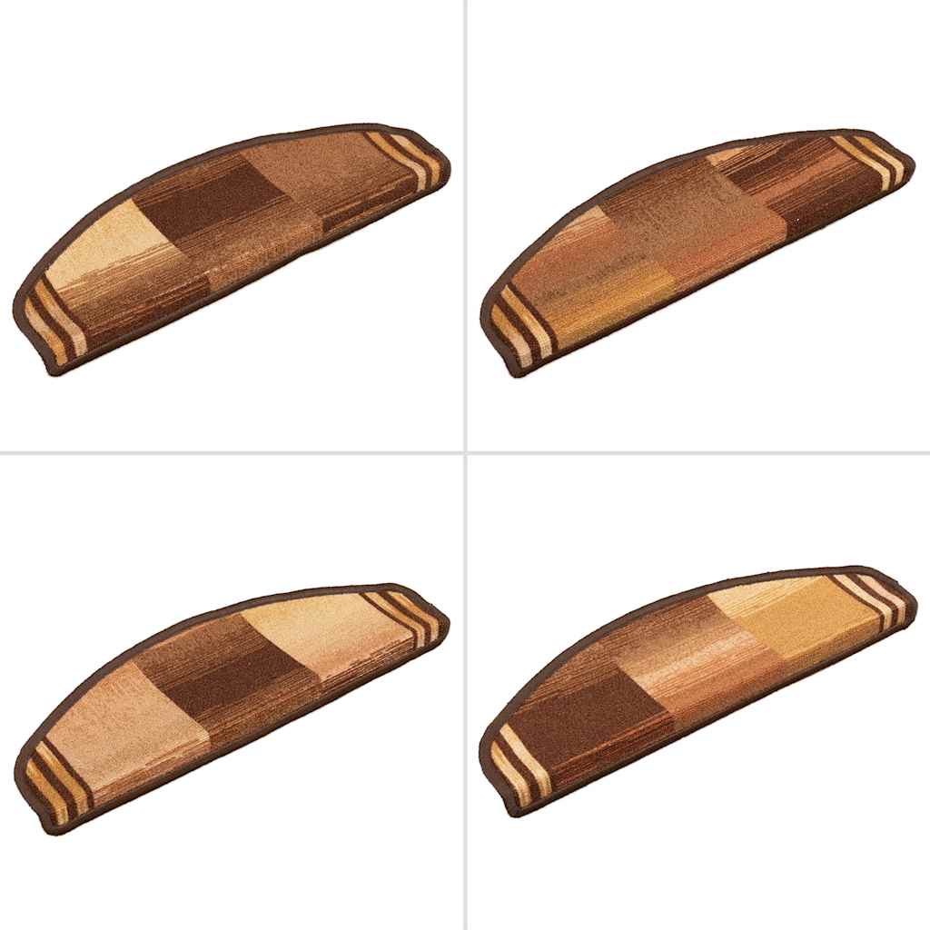 Tappetini Per Scale Autoadesivi 10pz 65x21x4 Cm Marroni - Image 6