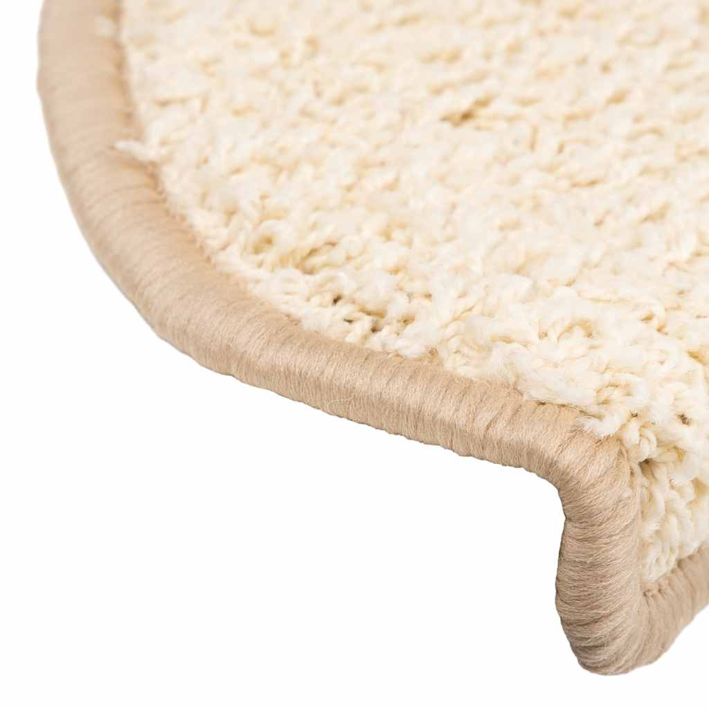 Tappetini Per Scale 30 Pz 65x21x4 Cm Crema Semicircolari Grandi - Image 6