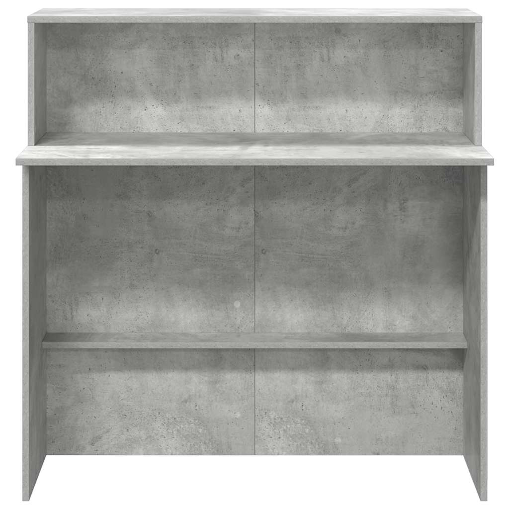 Banco Reception Grigio Cemento 100x50x103,5cm Legno Multistrato - Image 5