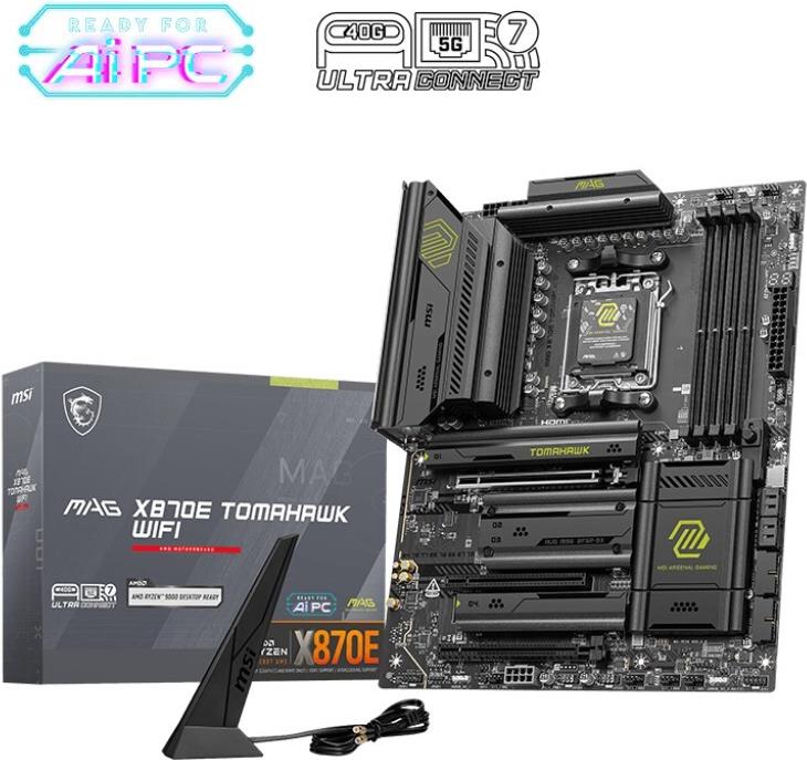 Msi Mag X870e Tomahawk Wifi X870 Am5 Atx Ddr5 - Amd Sockel Am5 (ryzen Zen4) - Atx (7e59-004r)