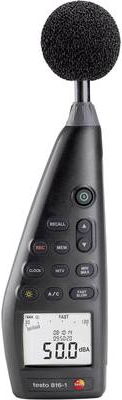 Testo 816-1 - Digital - A-Gewichtung - C-Gewichtung - Schnell - Langsam - 30 - 130 Db - 1,4 Db - 0,1 Db (0563 8170)