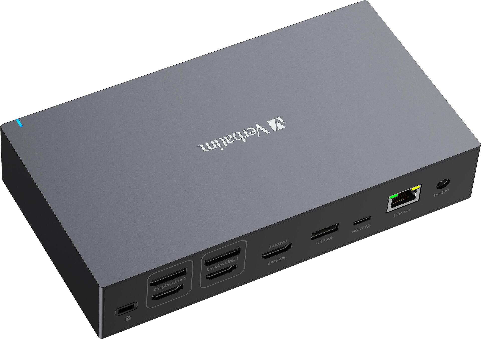 Verbatim Pro - Dockingstation - UsB-C - 2 X Dp, 3 X Hdmi - 1gbe - 120 Watt (32172)