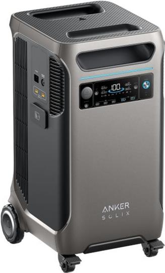 Anker Solix F3800 - Tragbares Kraftwerk - Wechselstrom 230 V - 6000 Watt - Lithiumeisenphosphat - 3840 Wh - WI-Fi, Bluetooth (a1790311)