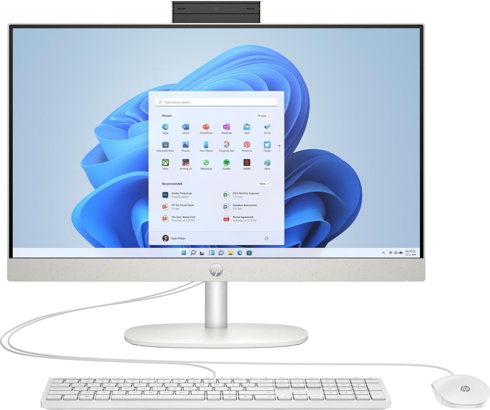 Hp 24-Cr0009ng Amd Ryzen™ 3 7320u 60,5 Cm (23.8") 1920 X 1080 Pixel AlL-IN-OnE-Pc 8 Gb Lpddr5-Sdram 512 Gb Ssd Windows 11 Home WI-Fi 6 (802.11ax) Wei