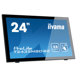 Iiyama Prolite T2454msC-B2ag, Projected Capacitive, 10 Tp, Full Hd, Usb, Kit (usb), Schwarz Touchmonitor (16:9), Bildschirmdiagonale: 60,5 Cm (23,8''