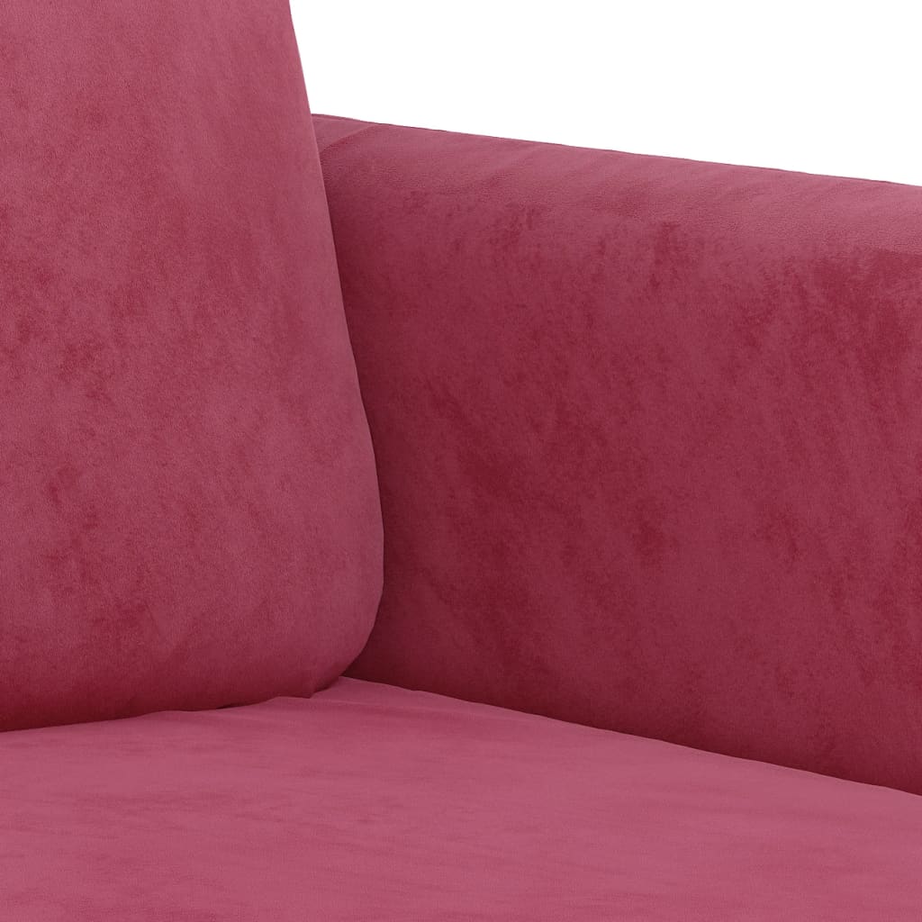 Poltrona Rosso Vino 60 Cm Velluto - Image 6