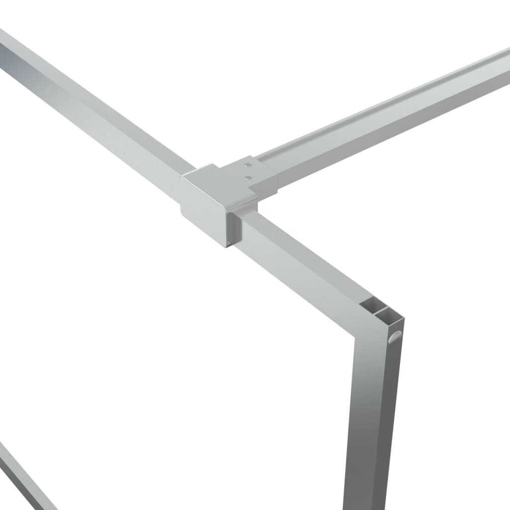 Parete Doccia Walk In Argento 140x195 Cm Vetro Trasparente Esg - Image 6